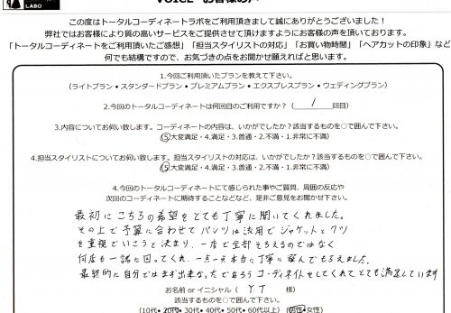 一点一点、本当に丁寧に選んでもらえました。