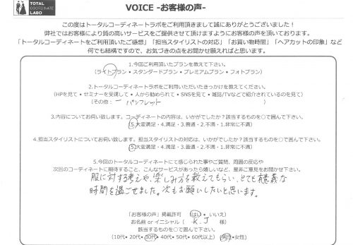 とても有意義な時間を過ごせました。